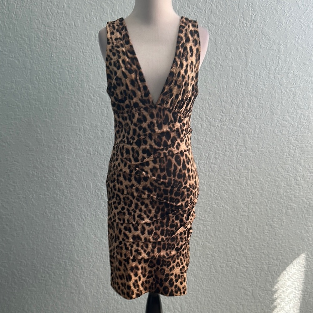 Animal Print Sleeveless Sexy Hot Dress Medium
